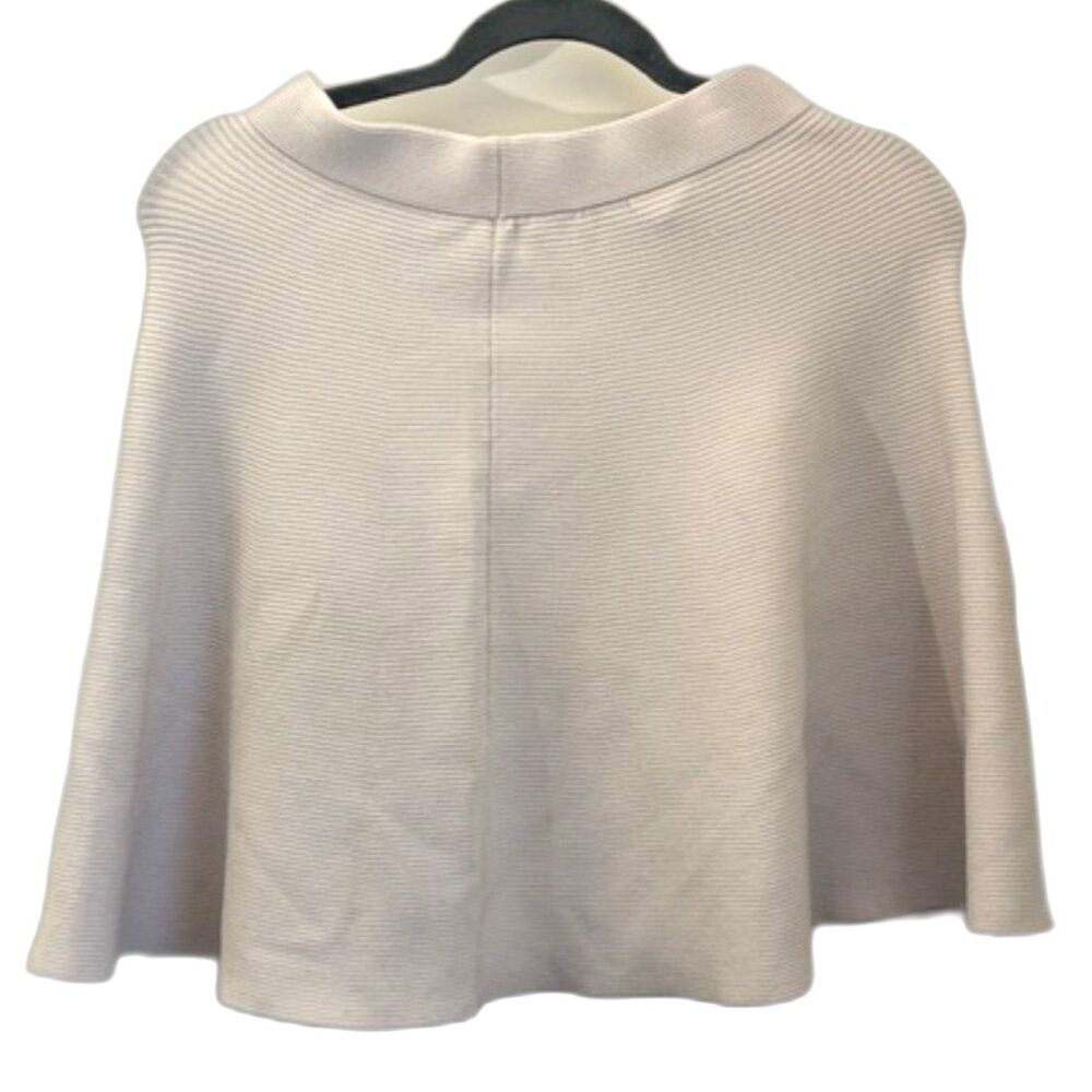 Rebecca Taylor Ribbed Knit Skirt Beige A-Line Flare XS